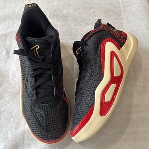 Jordan Tatum Deuce Black/Red Shoes FJ4653-001 Youth Size 5 Y